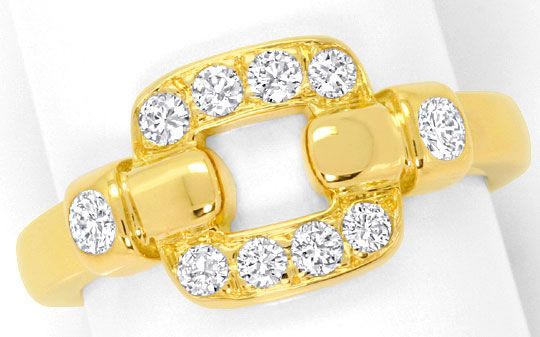 Foto 3 - Cartier Set Ring Ohrringe Nymphea, Brillanten, Gelbgold, R3843