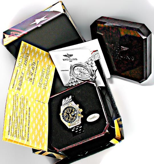 Foto 4 - Original Breitling Chronomat STG Pilotband Topuhr Neuz., U1870